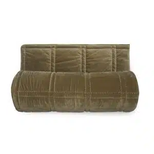 Couvre Lit Velours NANOOK Kaki Vent du Sud