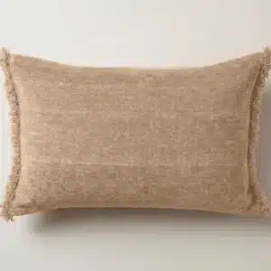 Housse de Coussin Velours ANTA Sable - Vent du Sud