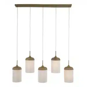 Suspension Bois et Corde DANIA Alignée - 5L