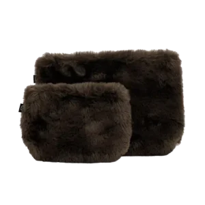 Trousse Fausse Fourrure CHAMONIX Brun - Haomy