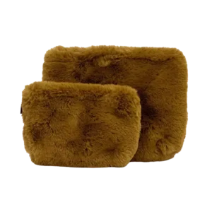 Trousse Fausse Fourrure CHAMONIX Gold - Haomy