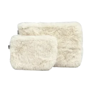 Trousse Fausse Fourrure CHAMONIX Ivoire - Haomy