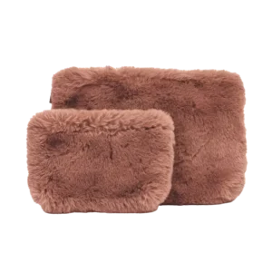 Trousse Fausse Fourrure CHAMONIX Mocaccino - Haomy