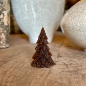 Bougie Sapin Marron PM - La Ciergerie des Prémontrés