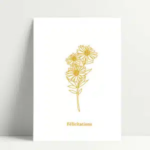 Carte Sérigraphiée Félicitations
