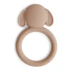 Jouet de Dentition en Silicone Naturel Chien - Mushie
