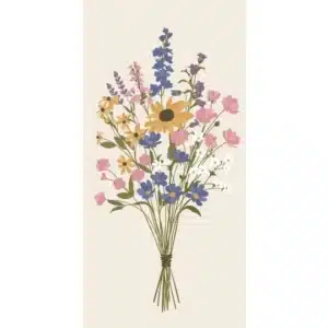 Serviettes en Papier ร Motifs Bouquet d'รฉtรฉ