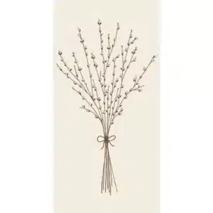 Serviettes en Papier ร Motifs Branches de saule