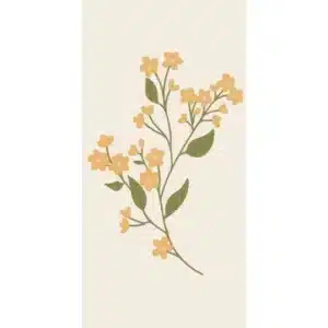 Serviettes en Papier ร Motifs Fleurs jaunes