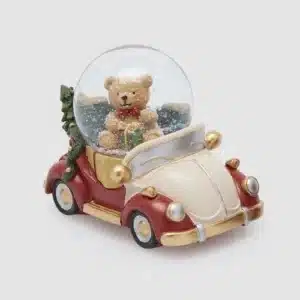 Boule à Neige Voiture et Ours - Cadeau