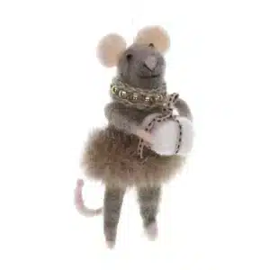 Suspension Souris en Jupe Fourrure