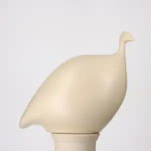 Pintade de Lussan en Céramique Blanc uni mat
