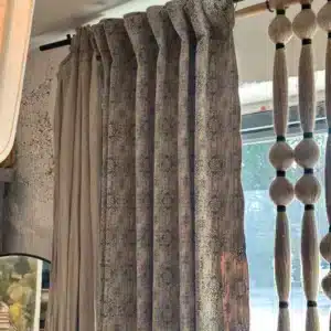 Rideau Velours Jacquard Écorce - Maison de Vacances