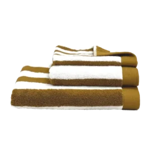 Serviette de Bain Coton SANTORINI Gold - Haomy