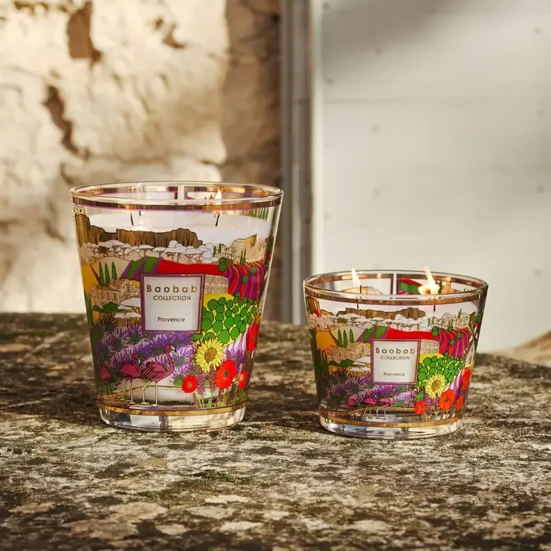 Bougie Baobab Provence - Bougie parfumée 2 tailles ambiance