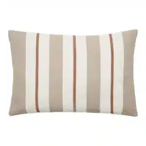 Housse de Coussin Lin et Coton JUNKO Naturel 40x60 - Vent du Sud