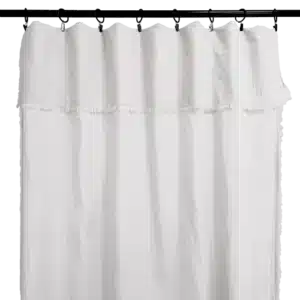 Rideau en Gaze de Coton MYKONOS Blanc - Haomy