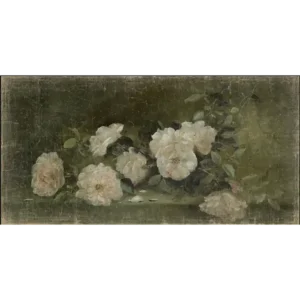 Toile Jetée de Roses Blanches 200x100 - Alfonz