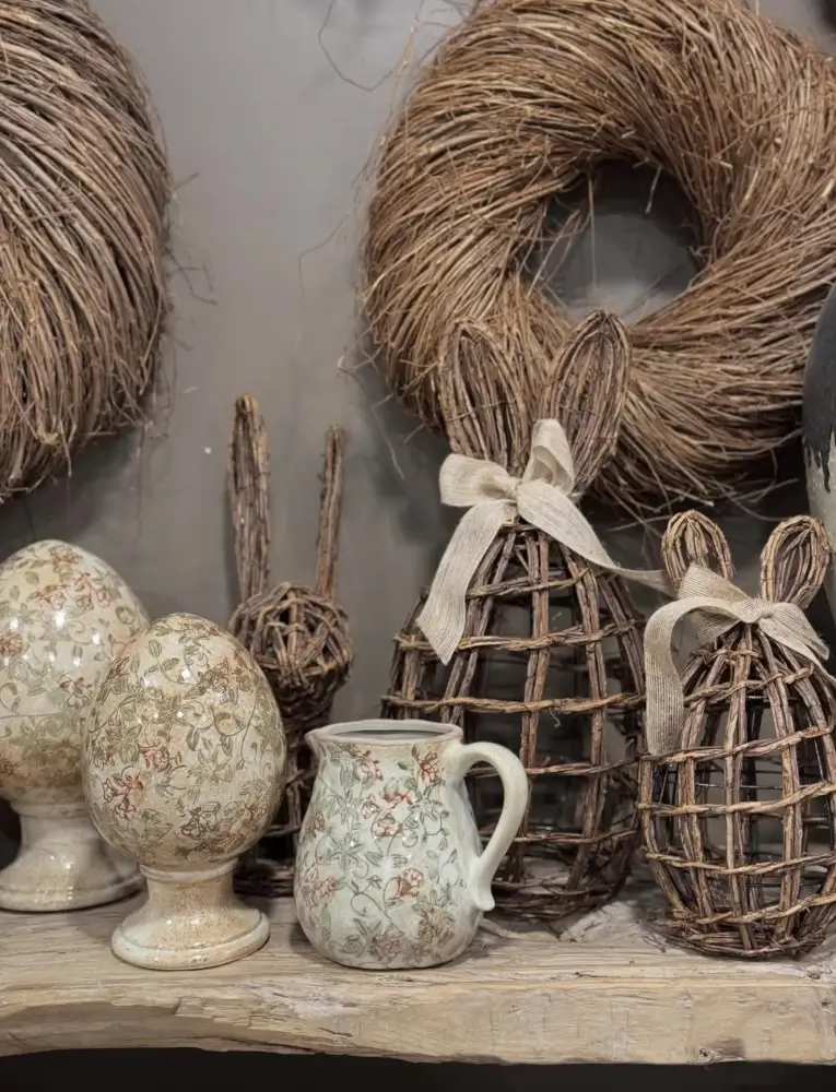 Déco de table rustique Pâques