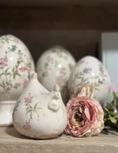 Déco poule et oeuf de Pâques