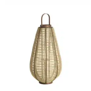Lanterne en Lin et Bois LINOA GM