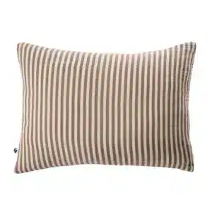 Taie d'Oreiller Gaze de Coton ROMIE Brun 50x70 - L'Effet Papillon