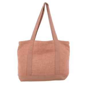 Sac Cabas Lin et Coton CALIFORNIA Mocha - Haomy