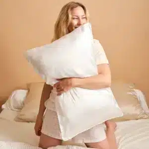 Taie d'Oreiller en Soie 22 momme Blanc 51x76 - Emily's Pillow