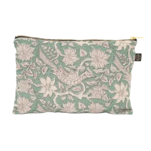 Trousse en Lin JAIPUR Sauge - Haomy