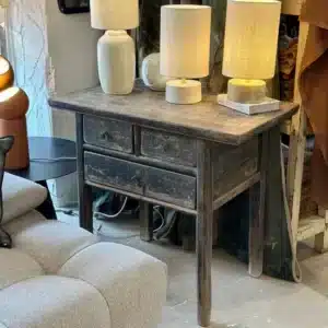 Console Chinoise Antique en Bois