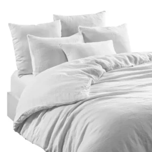 Linge de Lit en Lin LERIA Blanc - Haomy