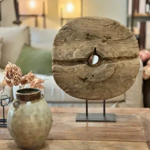 Roue en Bois Décorative