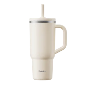 Gourde Travel Cup Isotherme Bouchon étanche Sable - Qwetch