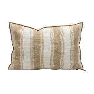Coussin Extérieur PUGLIA Rayures Sable - Maison de Vacances