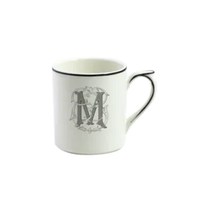 Mug Filet Manganèse Monogramme M - Gien