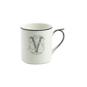 Mug Filet Manganèse Monogramme V - Gien