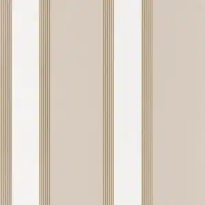 Papier Peint AUTEUIL Blanc-Doré - Maison Casamance