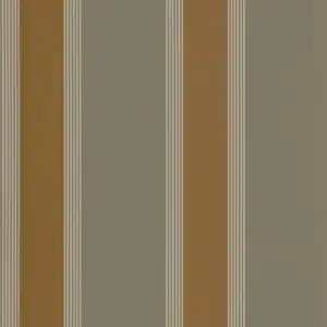 Papier Peint AUTEUIL Vert Argile-Doré - Maison Casamance