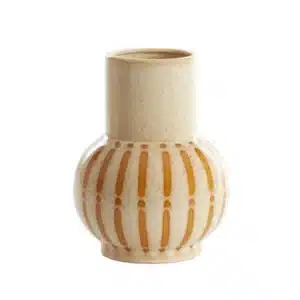 Vase en Céramique Brun Et Blanc ULLOA | Jolies Trouvailles