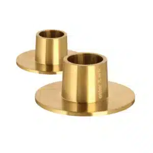 Bougeoirs Plats en Métal Gold Mat - Ester & Erik