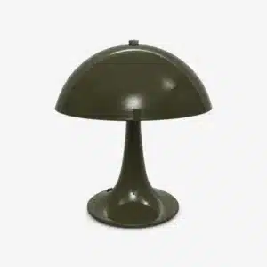 Lampe Champignon Vintage Trompette Olive