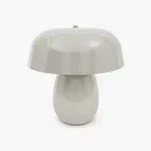 Lampe Champignon Vintage Ronde Beige
