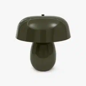 Lampe Champignon Vintage Ronde Olive