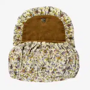 Pochette en Coton, Différents Motifs | Madam Stoltz - Fleuris Beige
