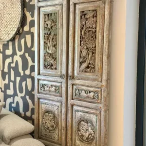 Panneaux Chinois Anciens en Bois