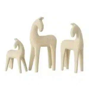Figurines Décoratives Chevaux Modernes - Beige