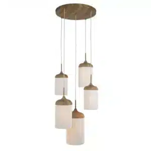 Suspension Bois et Corde DANIA Ronde 5L