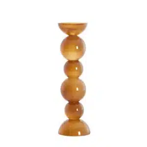 Bougeoir en Verre Brun ITINGA GM