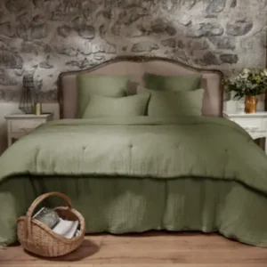 Housse de Couette Quadruple Gaze de Coton INA Romarin - L'Effet Papillon