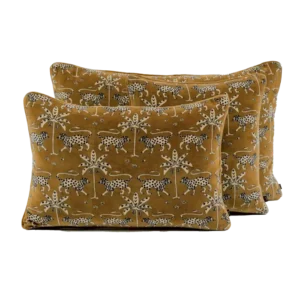 Housse de Coussin Velours Imprimé BERIA Gold - Haomy
